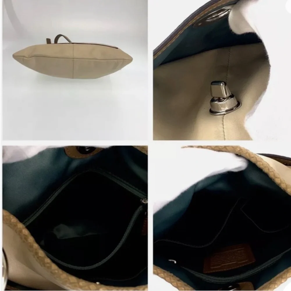 Authentic COACH Penelope Shoulder Bag Diagonal Bag White White Ivory leather - Picture 5 of 5